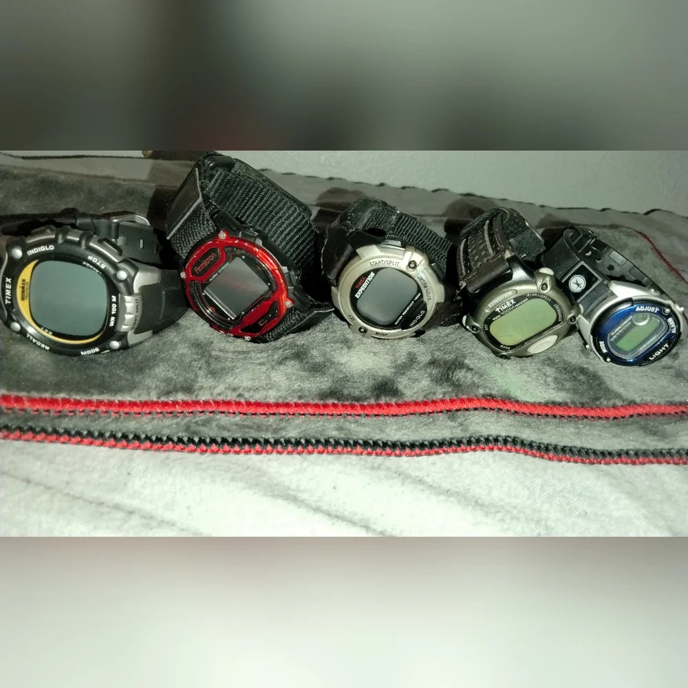 ×6 digital vintage watches lot